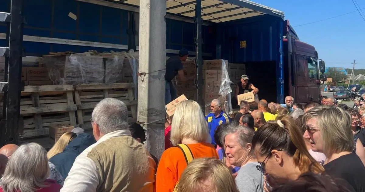 Світлина надана Олександром Гололобовим Мешканці та мешканки Малоданилівської громади за місяць отримали понад 4 000 гуманітарних наборів на порталі Gromada Group