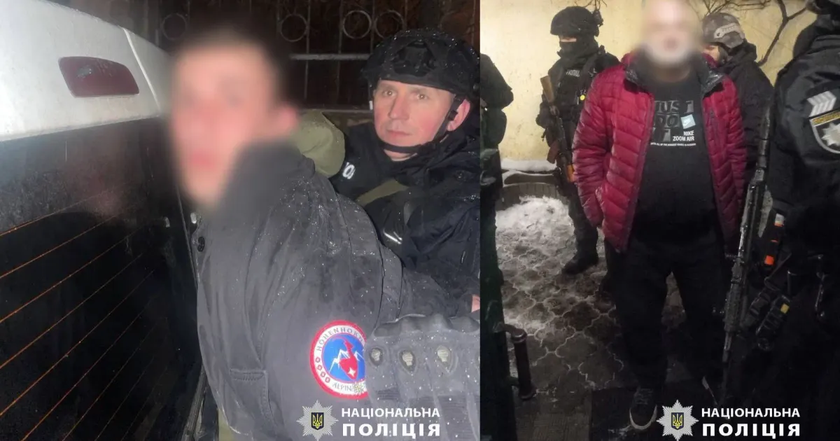 світлина ГУ Національної поліції у Харківській області У Харкові сьогодні вночі чоловіки влаштували стрілянину на порталі Gromada Group